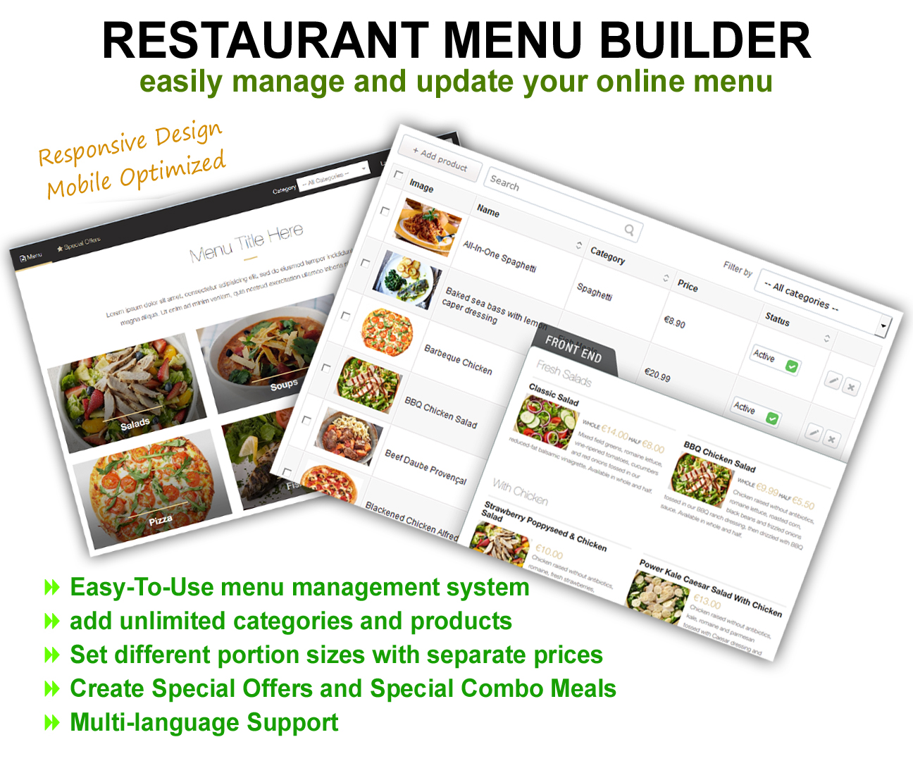 Restaurant Menu Builder